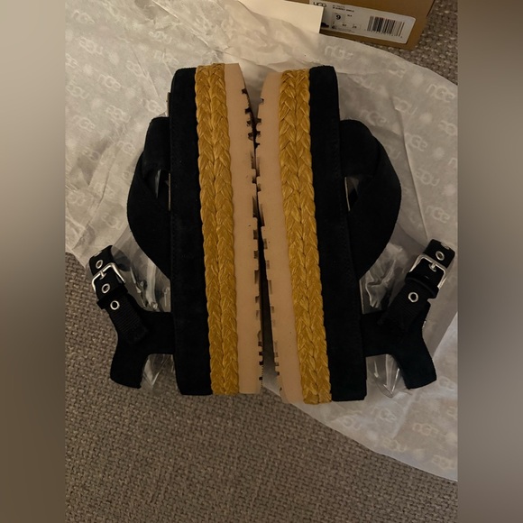 UGG Aubrey Ankle Platform Sandals – Black – Size US 9 - Picture 10 of 16